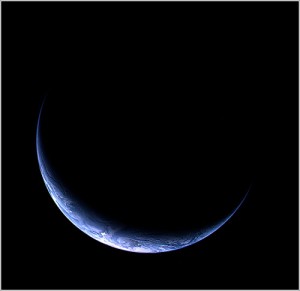 La Terra com la LLuna: Quart minvant